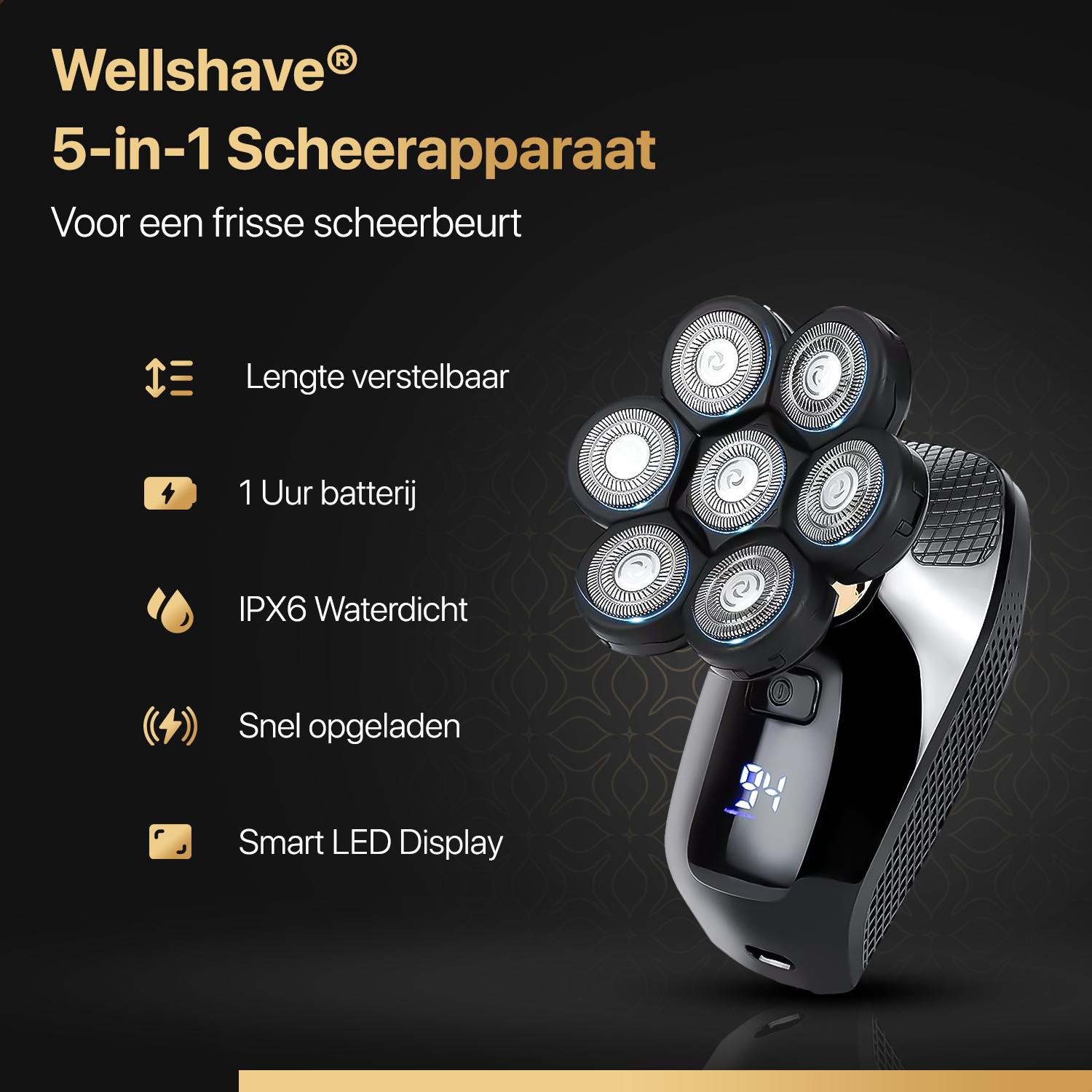 Wellshave 5 in 1 Scheerapparaat Deluxe™