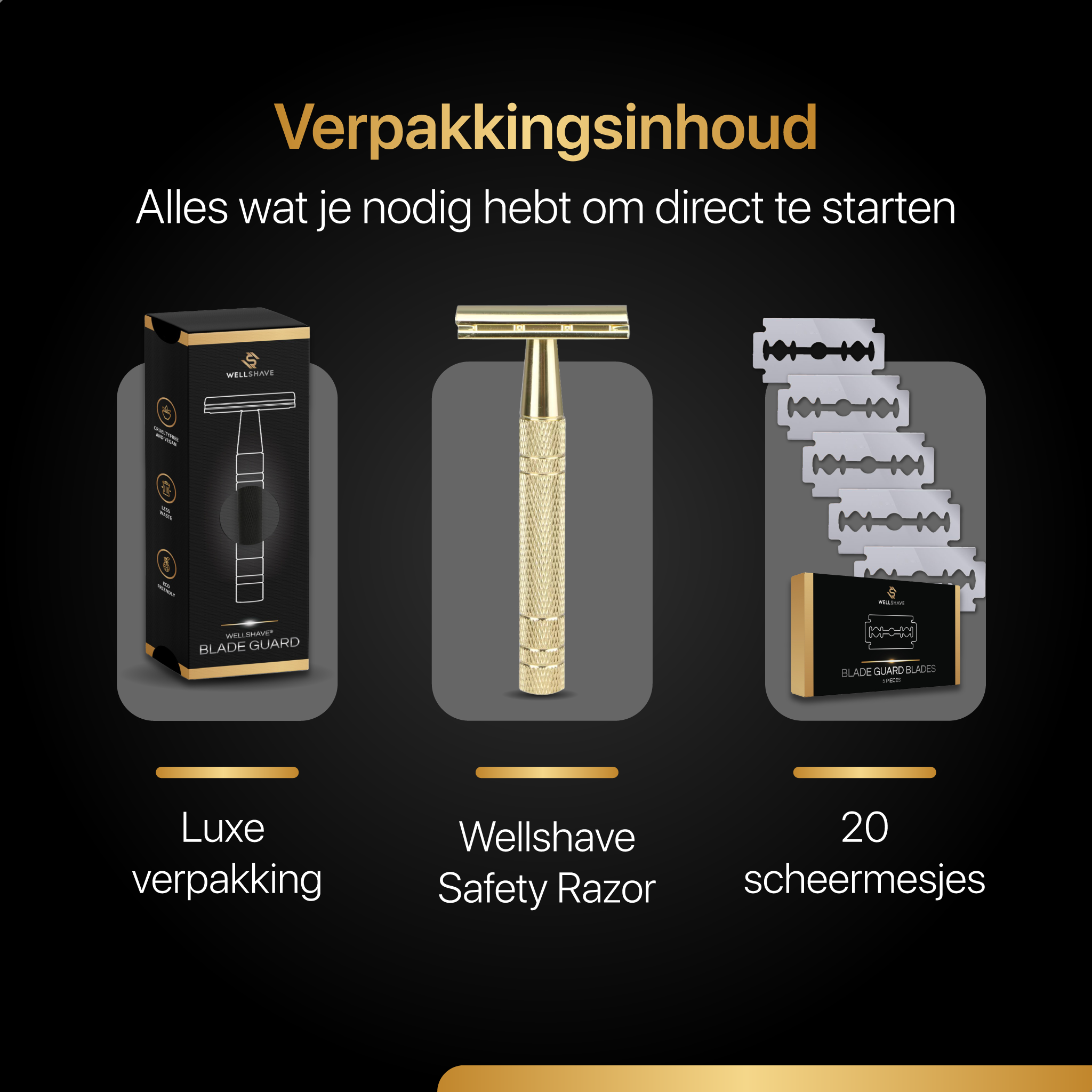 Wellshave Safety Razor Gold
