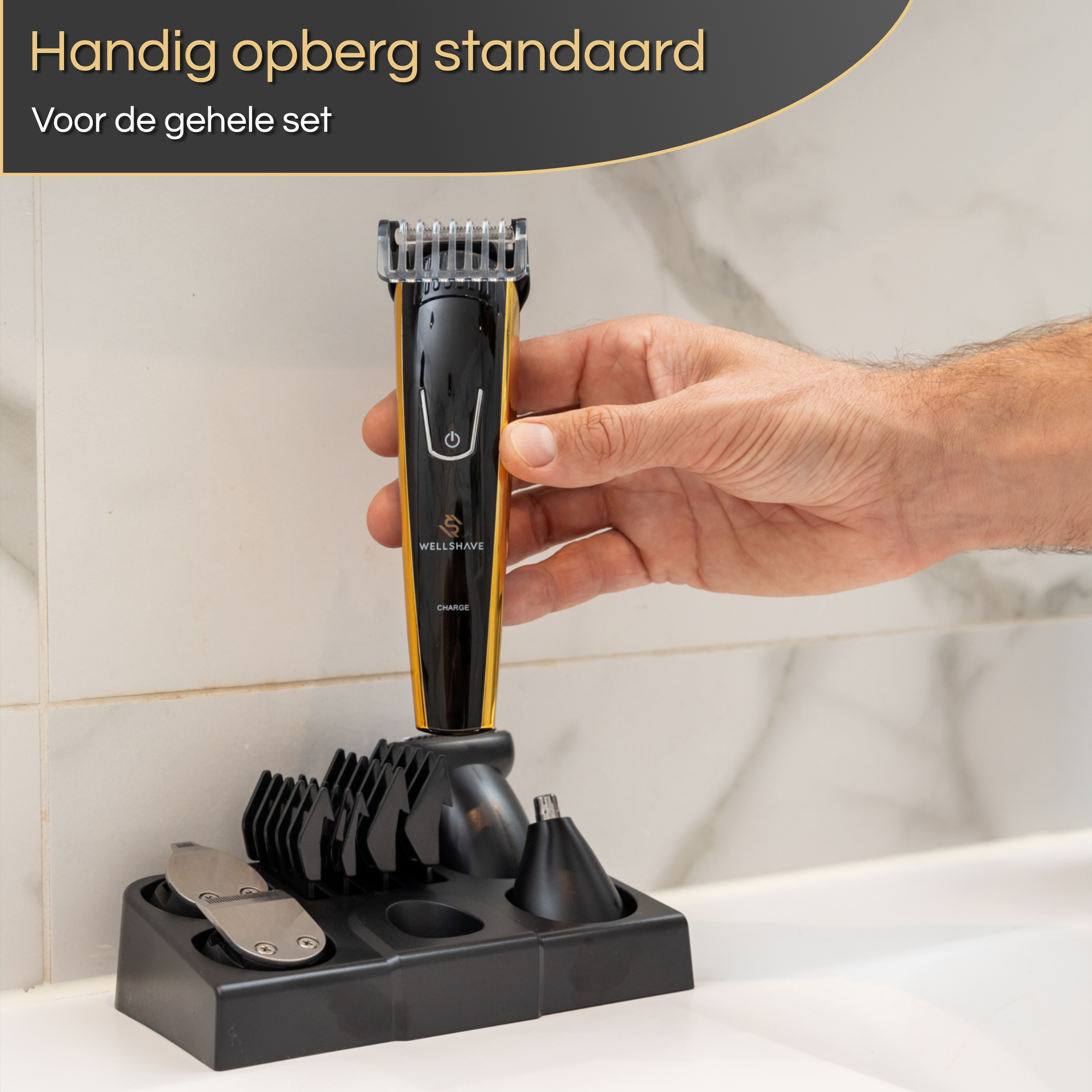 Wellshave 5 in 1 Baardtrimmer Men Shaper Gold™