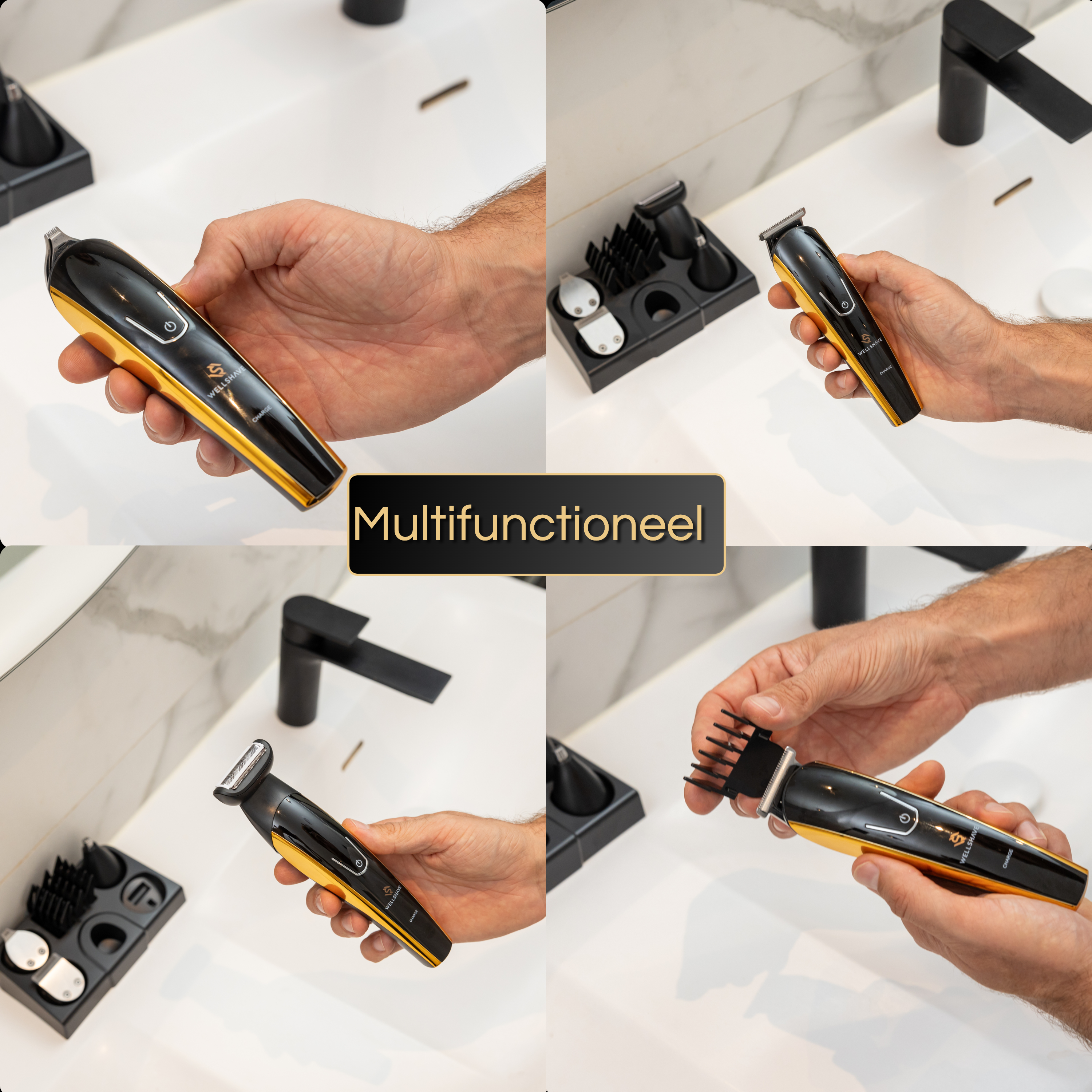 Wellshave 5 in 1 Baardtrimmer Men Shaper Gold™