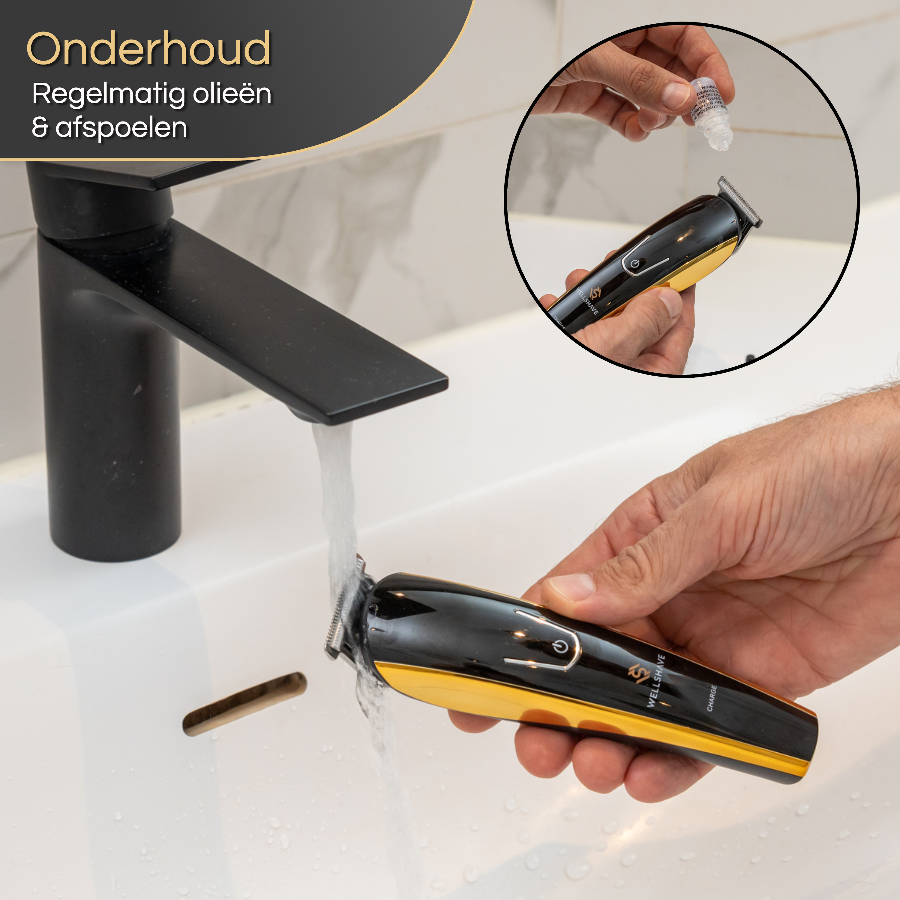 Wellshave 5 in 1 Baardtrimmer Men Shaper Gold™